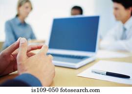 Businesspeople in meeting