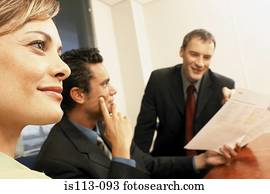 businesspeople, μέσα, γραφείο