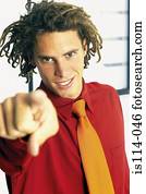 homem negócios, apontar