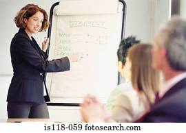 businesspeople, do, setkání