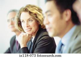 Businesspeople in meeting