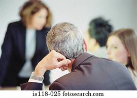 Businesspeople in office