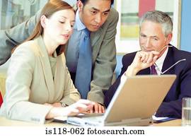 Businesspeople in office