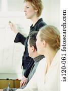 businesspeople, in, büro