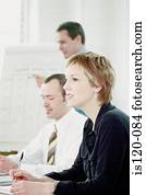 businesspeople, 在, 辦公室