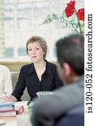 businesspeople, 在中, 办公室