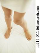 limpar raspado, femininas, pernas