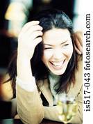 Woman laughing Woman laughing