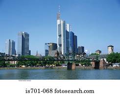 frankfurt, skyline, alemanha