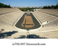 antigas, estádio olímpico, atenas, grécia