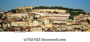 vista, de, cidade, lisboa, portugal vista, de, cidade, lisboa, portugal