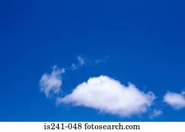 Cloud in blue sky