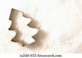 árvore natal, biscoito, molde