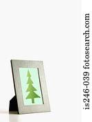 árvore natal, em, armação quadro