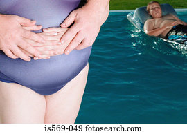 família, desfrutando, a, verão