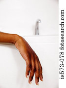 Woman relaxing in bath