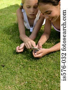 Two girls with mobile phone