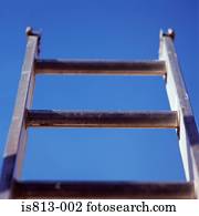 Ladder and clear sky