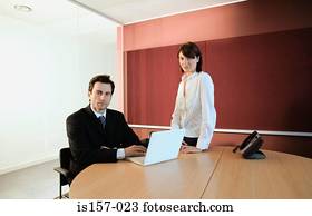 businesspeople, do, miesto prevádzky