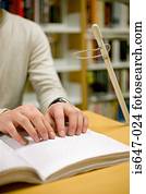 cego, leitura menina, braille