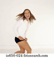 Carefree young woman