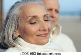 Senior couple at the beach