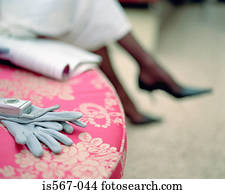 Cellular telephone and gloves