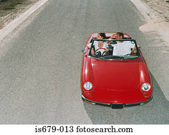 Couple on a road trip
