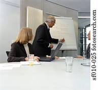 Business people in a presentation