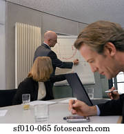 Business people in a presentation