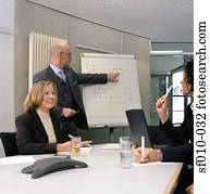 Business people in a presentation