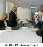 Business people in a presentation