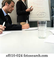 Business people in presentation