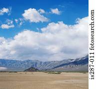 montanhas, e, deserto