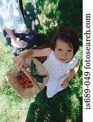 meninas, colheita, bagas