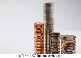 Stacks of coins