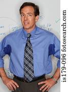 Businessman with sweaty underarms