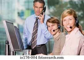 Call centre workers