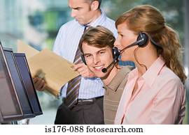 Call centre workers