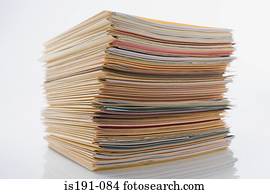 felhalmoz of paperwork, alatt, állományokat