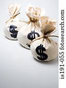 Three bags of money