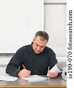 professor, marcação, papel