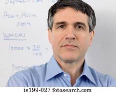 retrato, de, um, professor