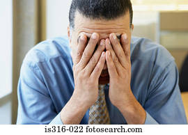 Stressed businessman