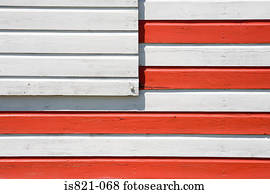 Close up of a beach hut