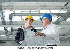 Architects with plans