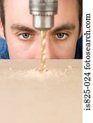 Man drilling