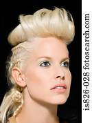 Woman with quiff