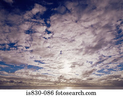 Cloudscape over the sea