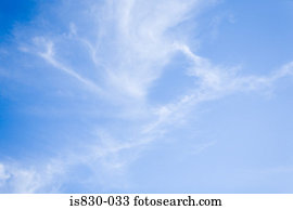 nuvens, em, verão, céu